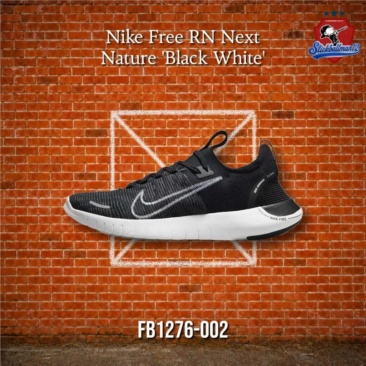 Nike Free RN Next Nature Black White FB1276-002
