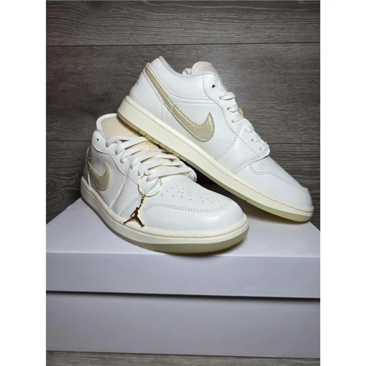 Nike shoes - Air Jordan 1 Low SE - HV5157-100 - Sail/ Pale Ivory / Team Gold 0