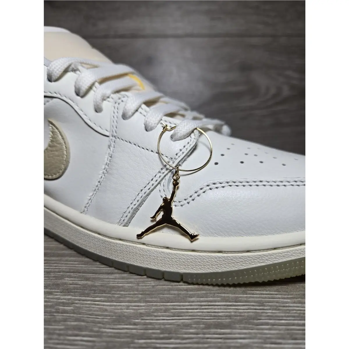 Nike shoes - Air Jordan 1 Low SE - HV5157-100 - Sail/ Pale Ivory / Team Gold 9