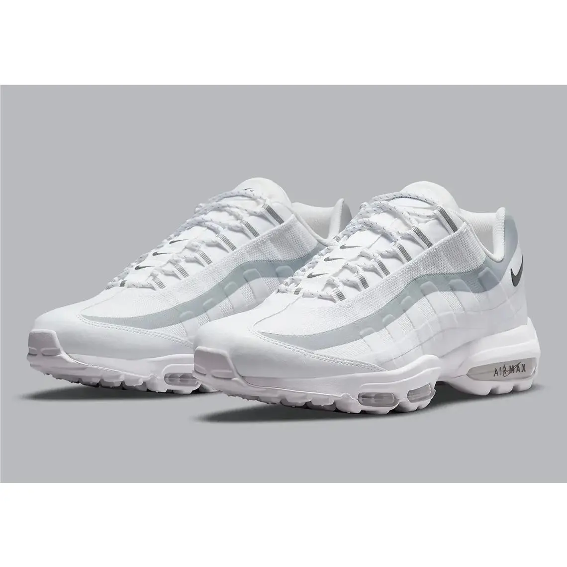 Nike Air Max 95 Ultra DM9103-100 Sneakers Men 8 White Reflective Lifestyle Shoes