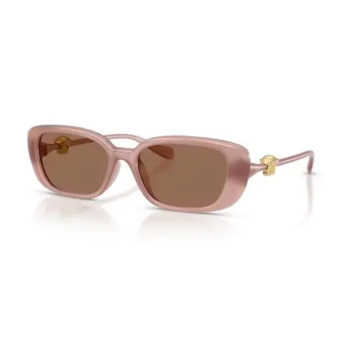 0VE4504D 553573 Opal Pink/dark Brown 56mm Women`s Sunglasses by Versace