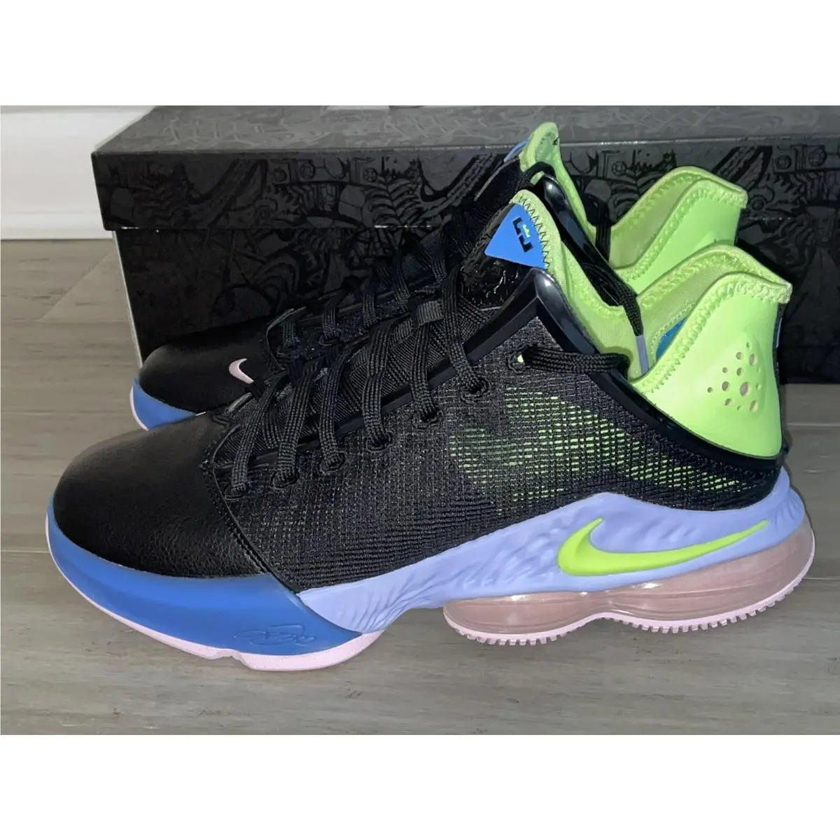 Nike shoes - Nike LeBron 19 - LeBron - DO9829-001 - Black / Ghost Green - Purple Pulse 7