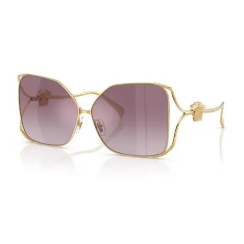 Versace 0VE2288 10026X Gold/gradient Violet Mirror Silver Women`s Sunglasses