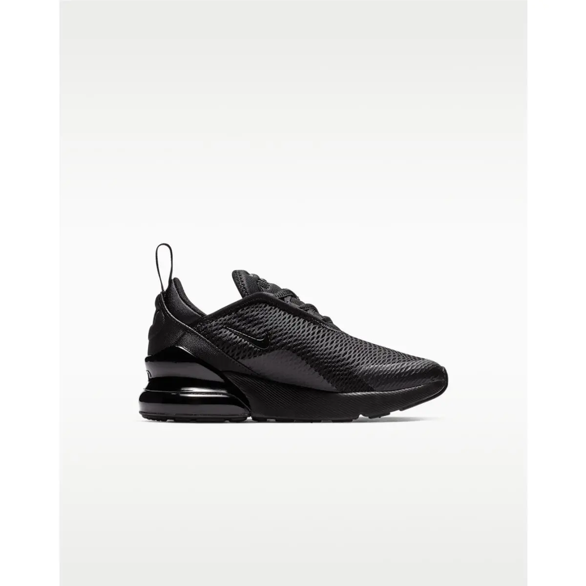 Nike Air Max 270 AO2372-006 Sneakers Kids US 12M Black Slip On Sportswear Shoes