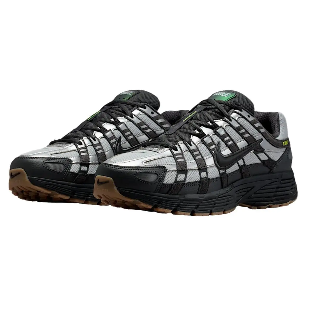 Nike P-6000 Grey Fog Volt Black Men`s Sports Sneaker IQ0577-025
