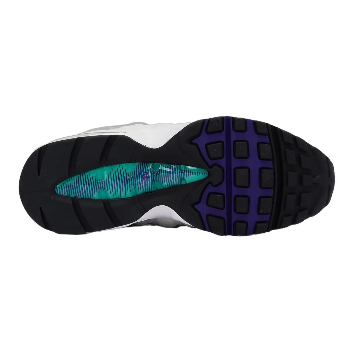 Nike shoes - Nike Air Max 95 Og - HJ5996-100 - White/Court Purple/Emerald Green/Wolf Grey 8
