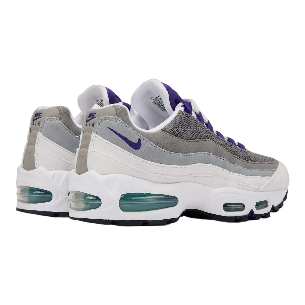 Nike shoes - Nike Air Max 95 Og - HJ5996-100 - White/Court Purple/Emerald Green/Wolf Grey 7