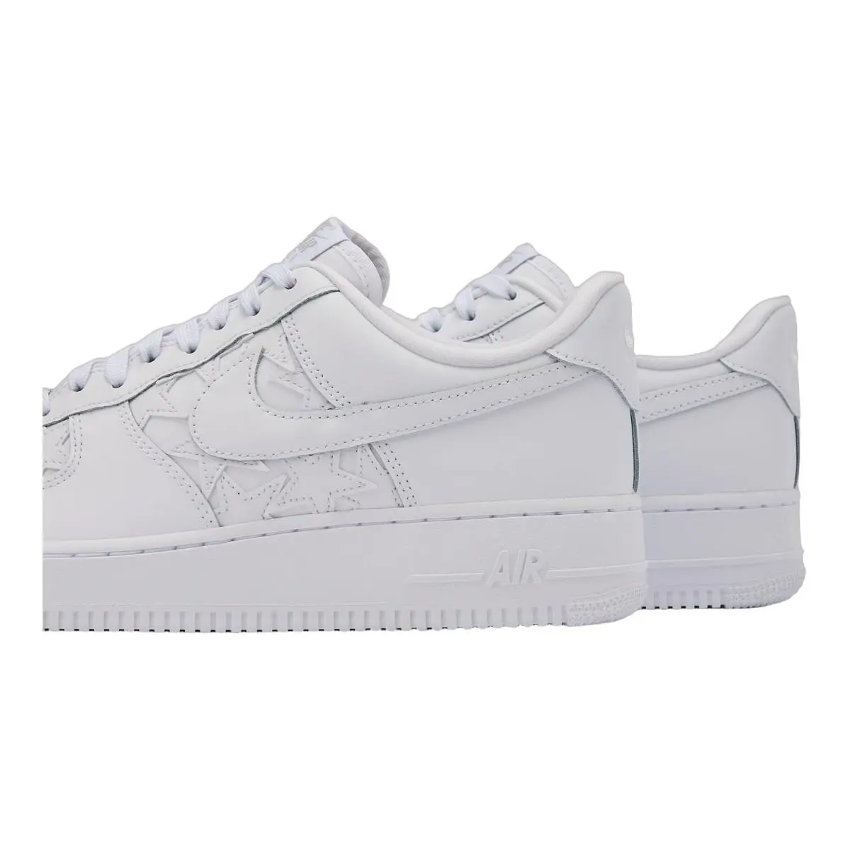 Nike shoes - Nike Air Force 1 Low Lv8 Edge - IM5750-100 - White/White/Metallic Silver 4