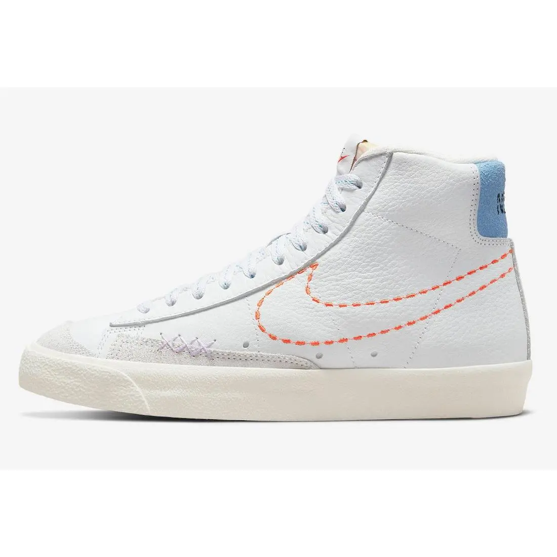 Nike shoes - White, Safety Orange, Lilac 7