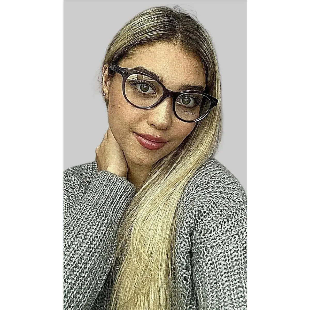 Versace Women`s Eyeglasses Frame Italy Mod. 5032 5160 Purple RX 54mm 2 7