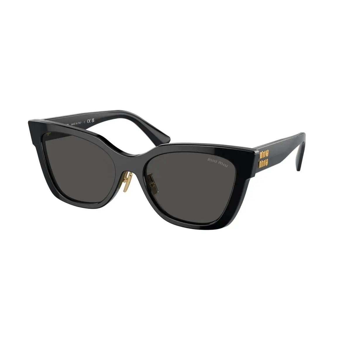 02ZS Sunglasses 1AB5S0 Black by Miu Miu