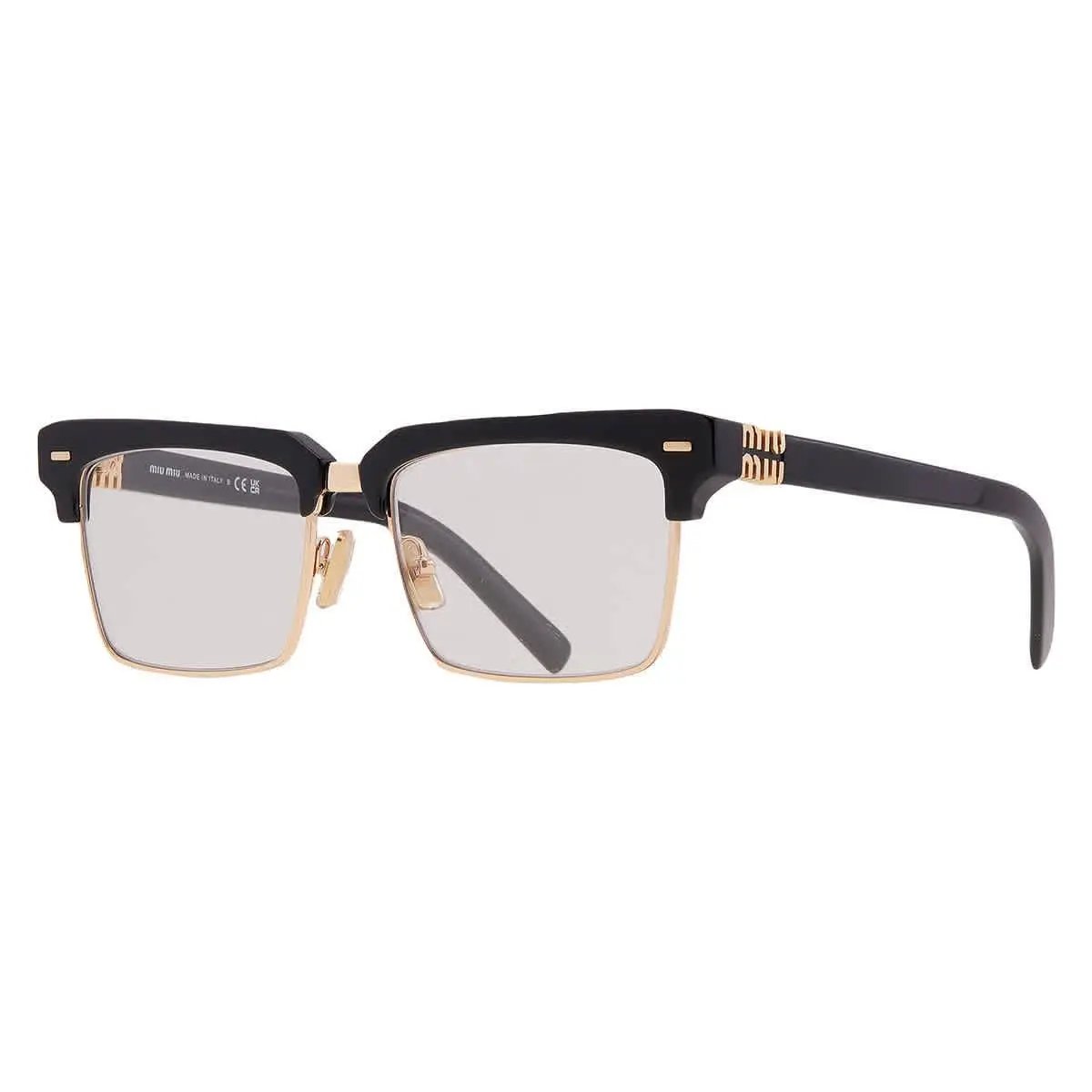 Miu Miu Blue Light Filter Square Ladies Eyeglasses MU 10ZS 1AB08N 54