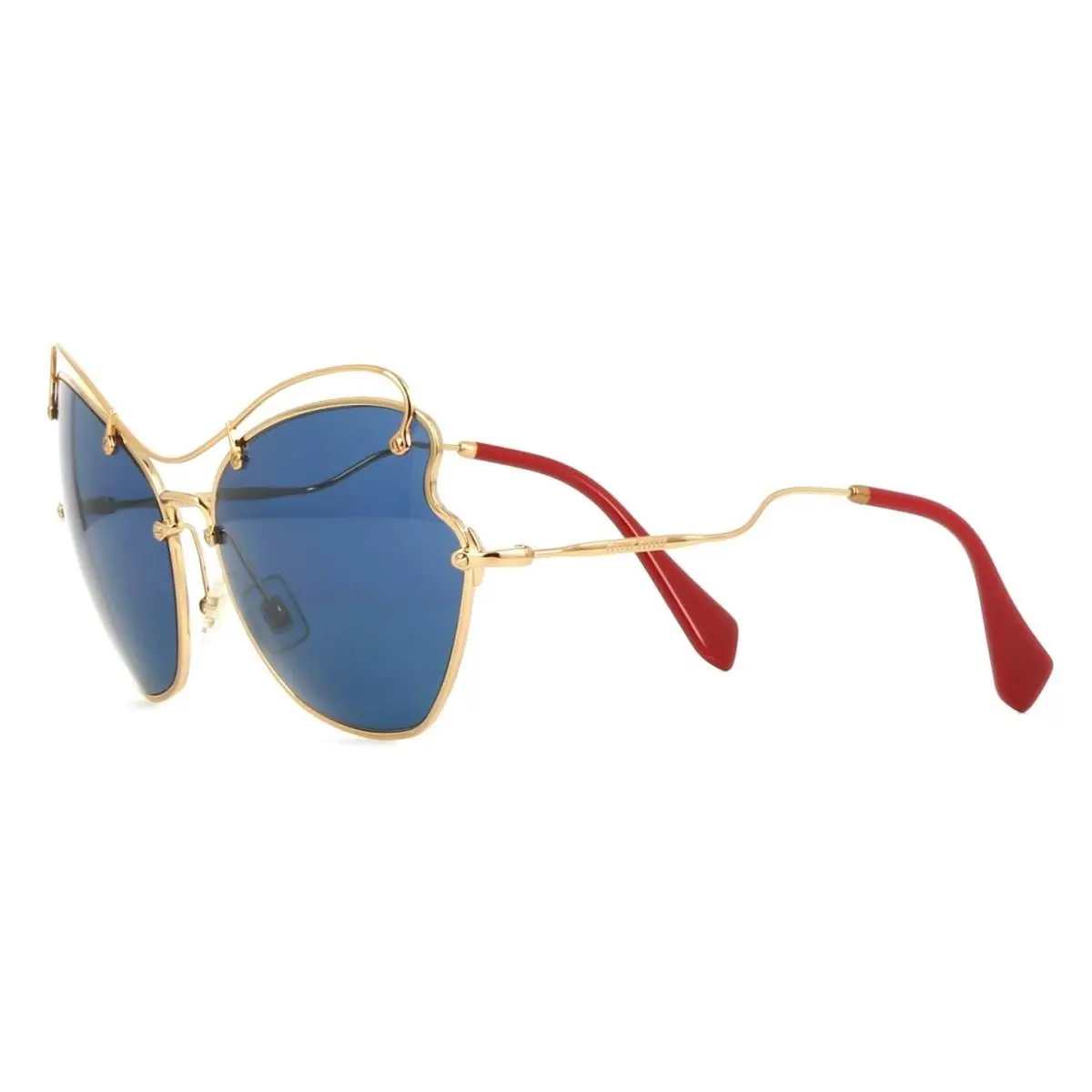 Miu Miu MU 56RS Gold/blue 7OE-1V1 Sunglasses