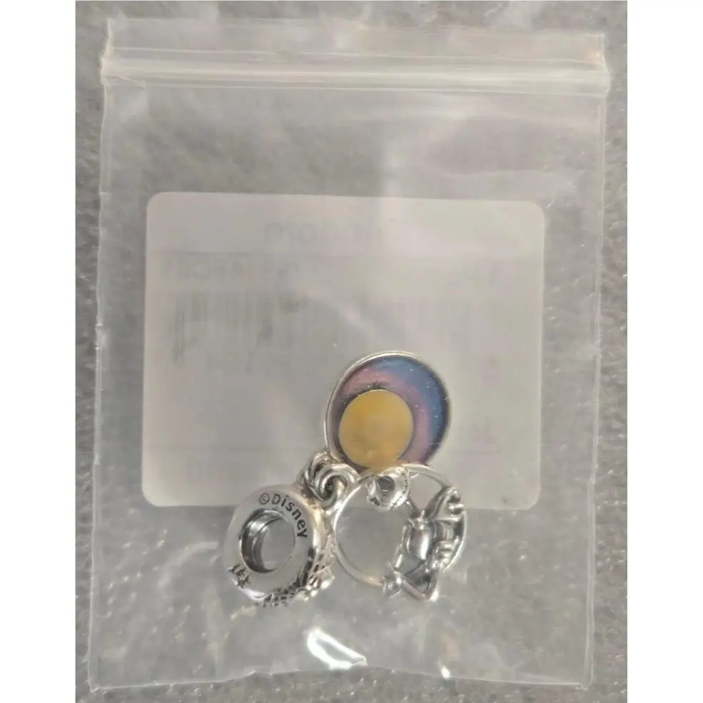 799148C01 Disney Nightmare Before Christmas Double Dangle Silver Charm by Pandora