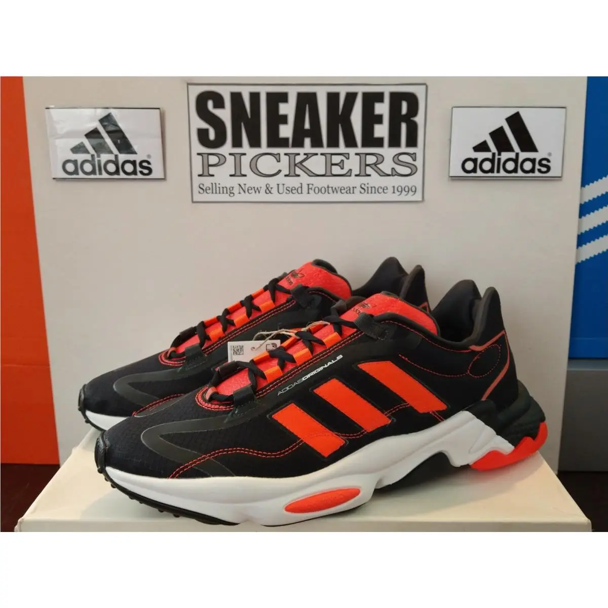 Adidas shoes - Adidas Ozweego Pure - Ozweego Pure - H04536 - Core Black / Cloud White - Solar Red, Manufacturer: Core Black / Cloud White - Solar Red (UPC: 194817781716) 9