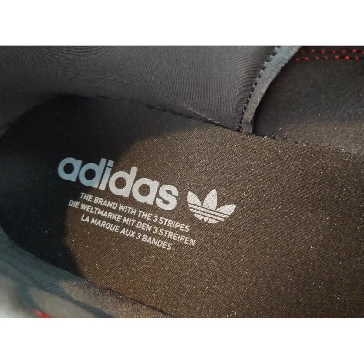 Adidas shoes - Adidas Ozweego Pure - Ozweego Pure - H04536 - Core Black / Cloud White - Solar Red, Manufacturer: Core Black / Cloud White - Solar Red (UPC: 194817781716) 6