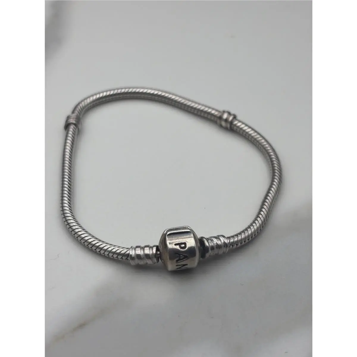 Barrel Clasp Snake Chain Bracelet - 594593C00 TDW045479 by Pandora