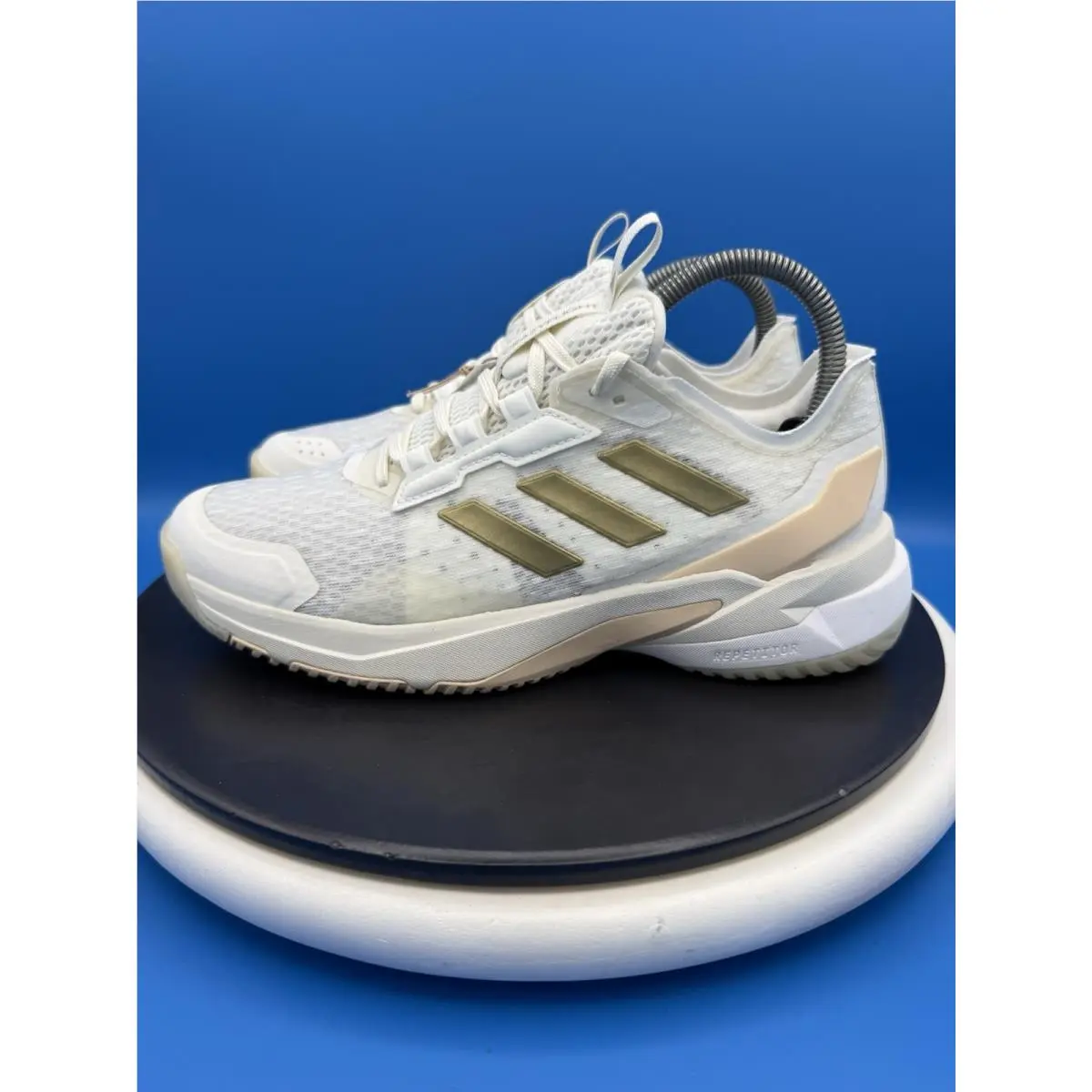 Adidas Crazyflight 6 Womens Sz 7.5 Indoor Volleyball Off White Gold Shoes HP7026