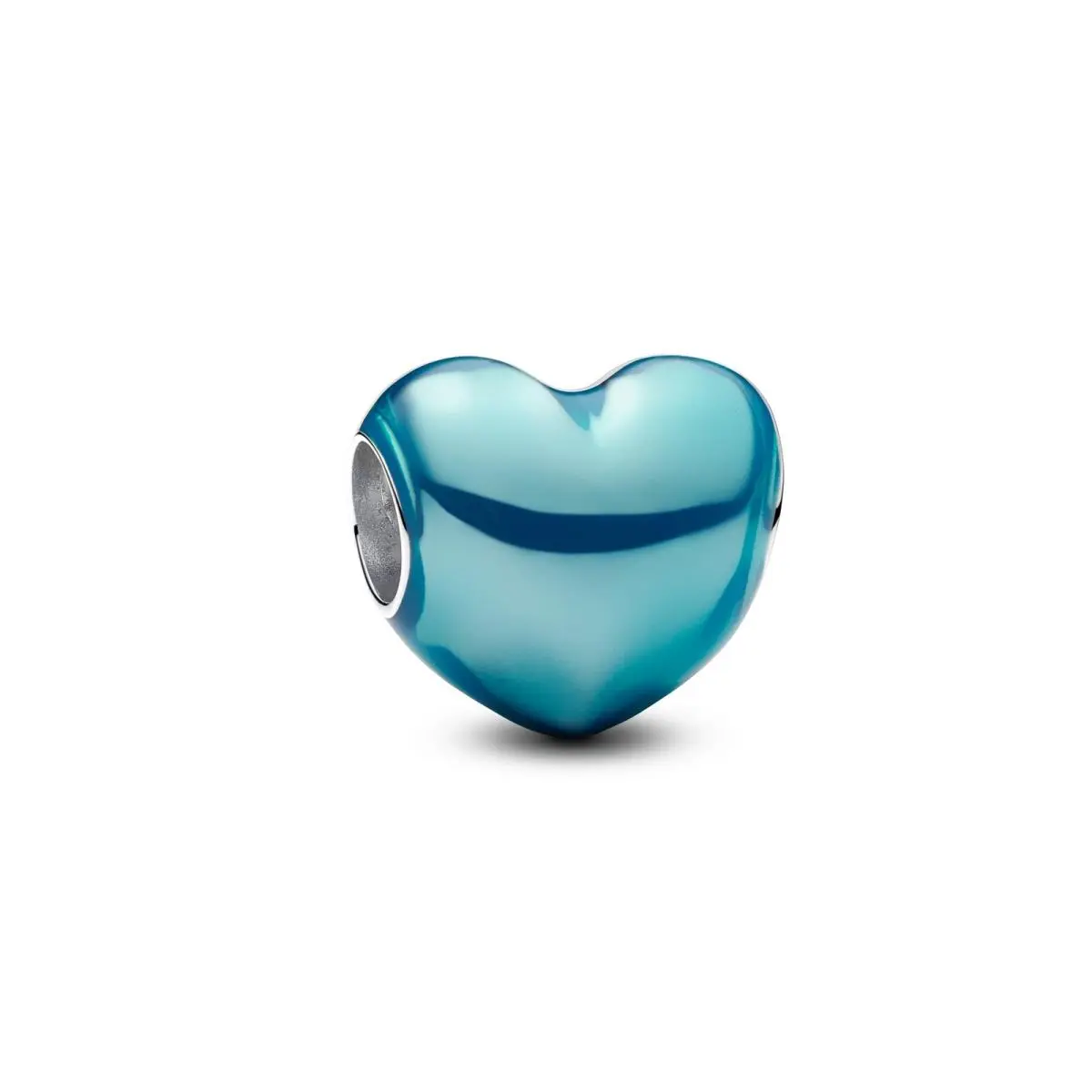 Metallic Sky Blue Heart Charm 793337C06 by Pandora
