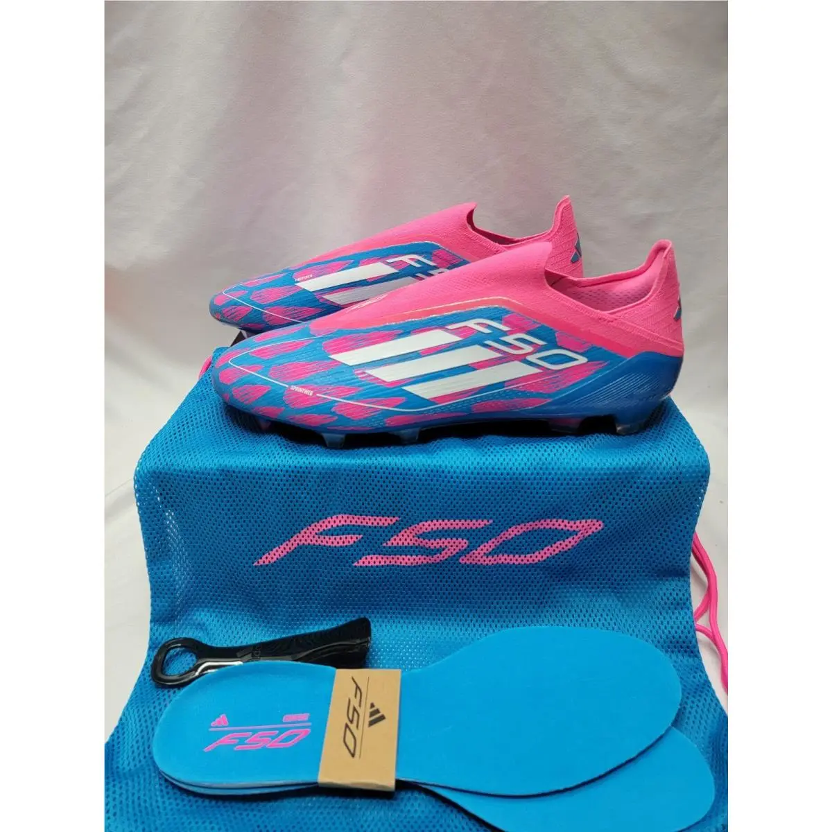 Adidas F50 Elite Laceless FG Soccer Cleats Players Pack Men Size 13 IE8603