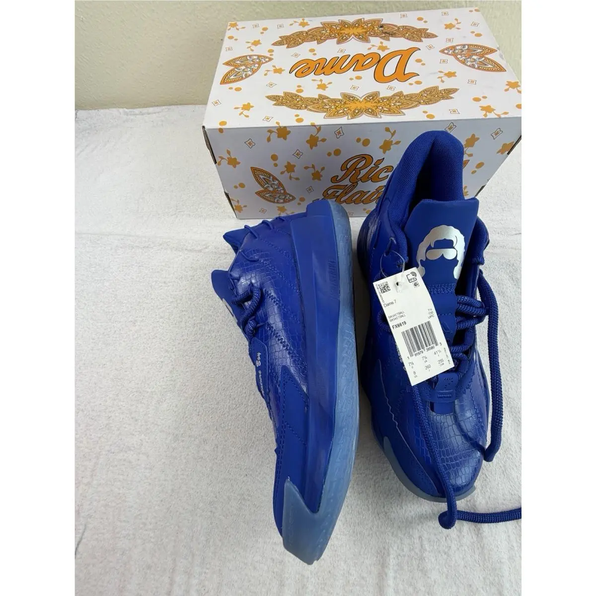 Adidas shoes - adidas Dame 7 - Dame - fx6619 - Blue 9