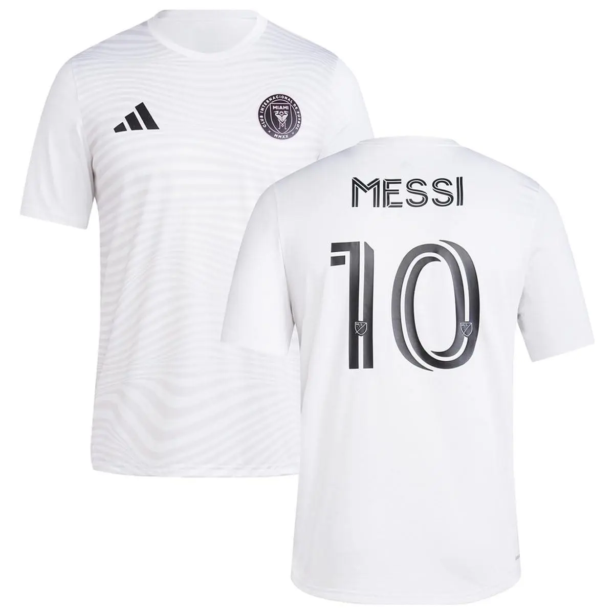 Adidas Licensed Men`s Medium White Performance Shirt Player Name Number Print