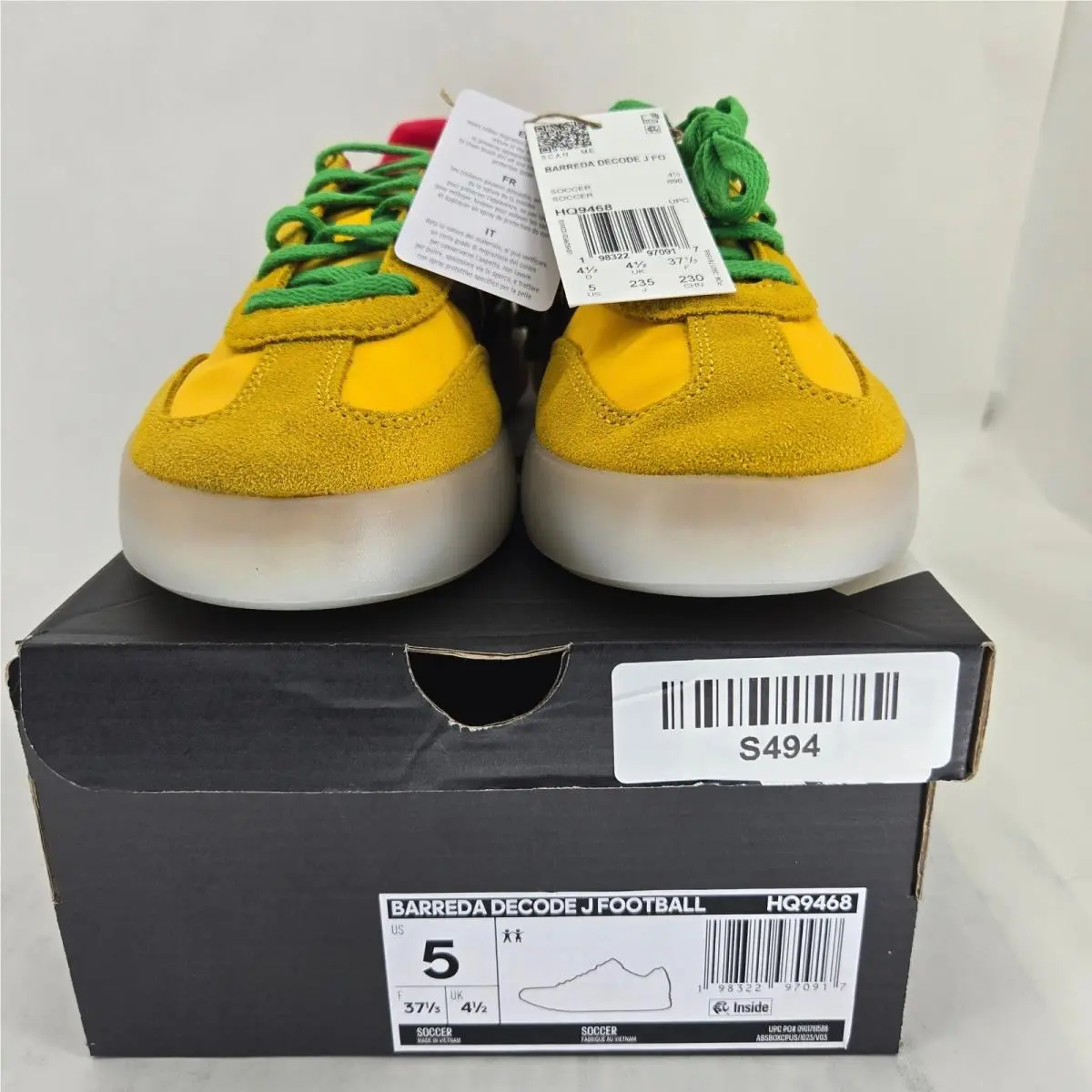 Adidas shoes - Barreda Decode J Football - Barreda Decode Football - HQ9468 - Yellow 5