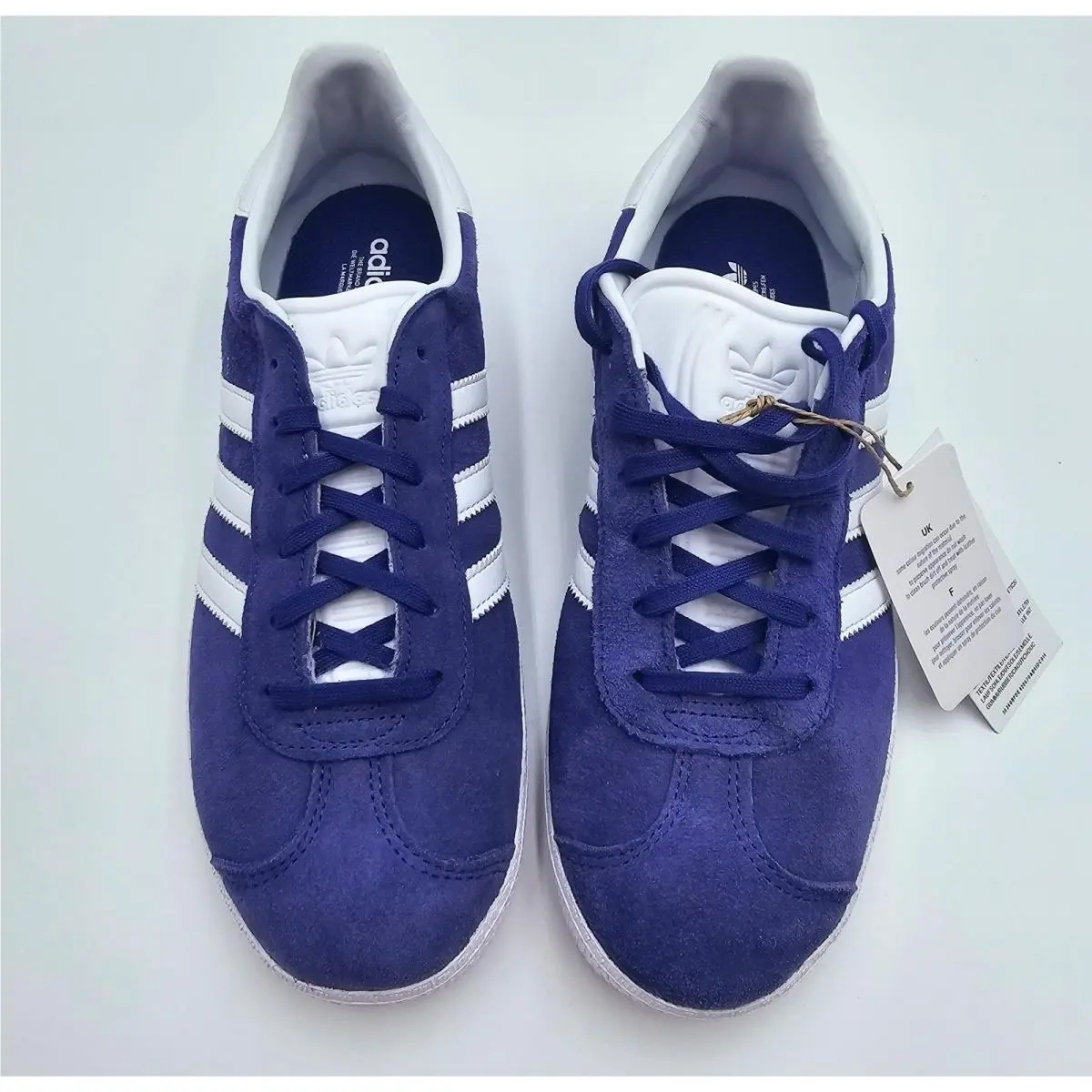 Adidas Unisex Size 7 Energy Ink Purple Gazelle Low Top Ortholite Sneakers