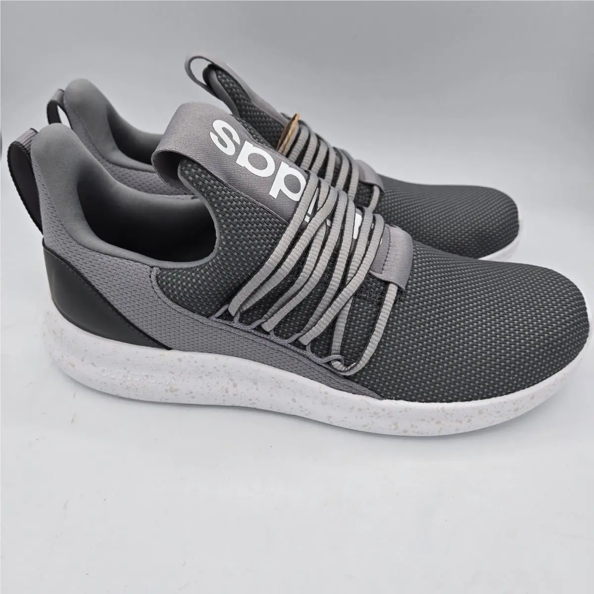 Adidas Lite Racer Adapt 7.0 Gray White Mens Sneakers IE6328 Size 10.5 US