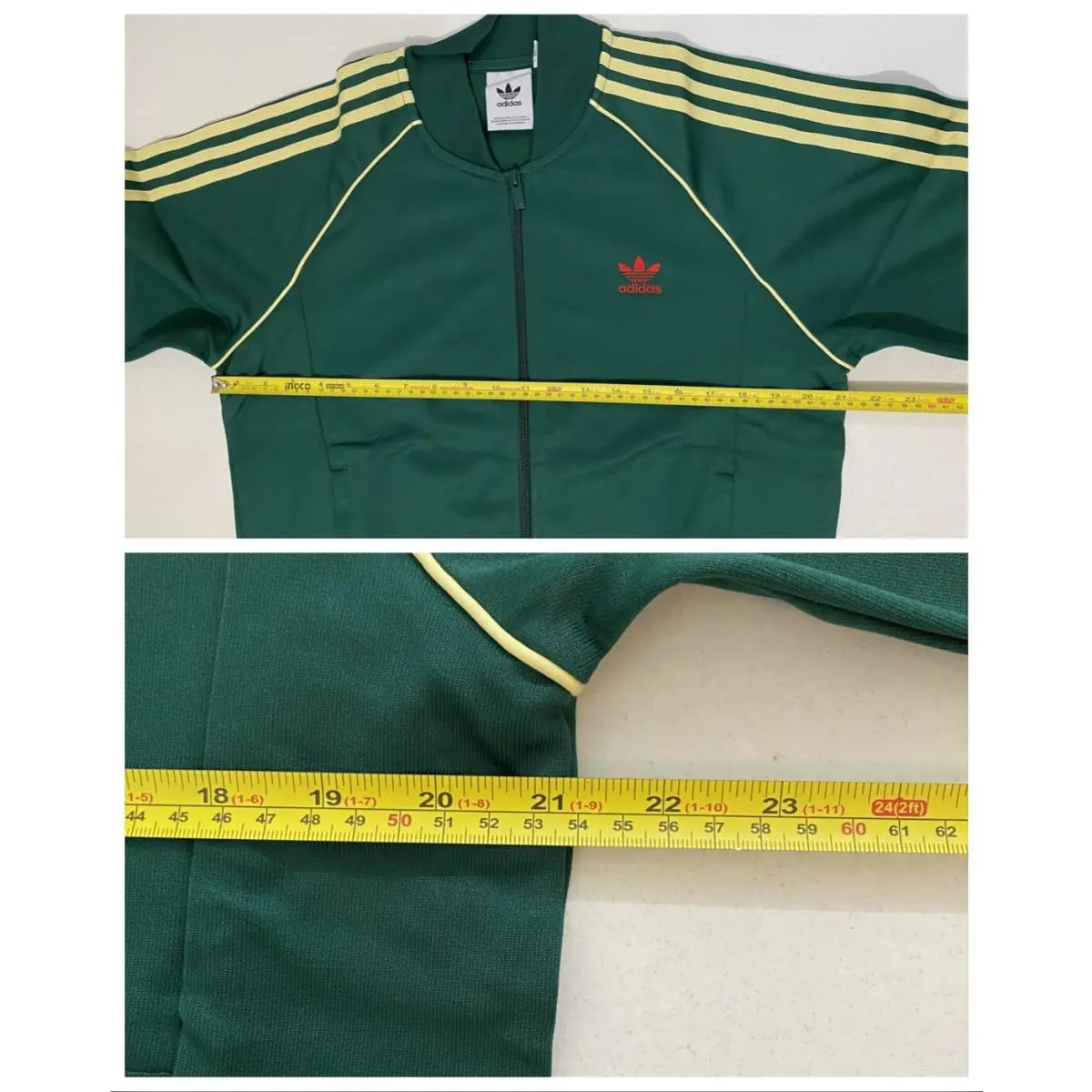Adidas clothing - Collegiate Green Powder Yellow 8