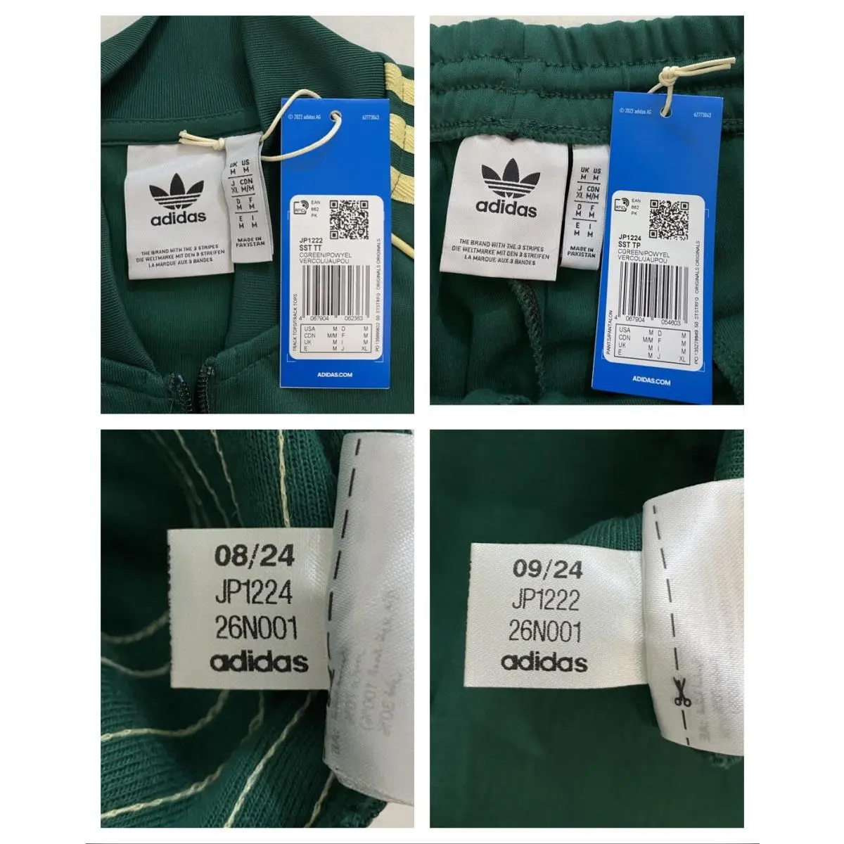 Adidas clothing - Collegiate Green Powder Yellow 3