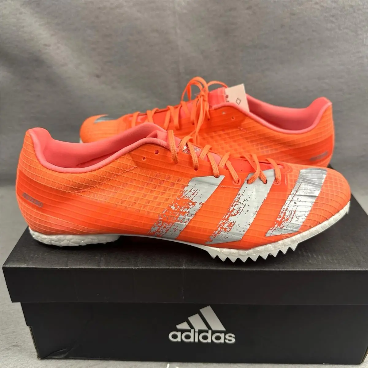 Adidas Adizero MD Distance Track Spikes EE4605 Solar Orange Mens Size 9 Unisex