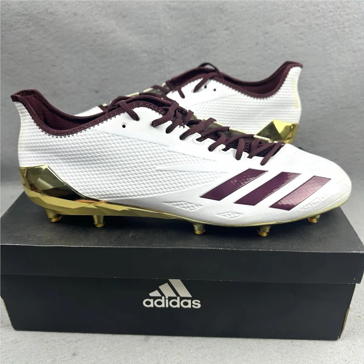 Adidas Adizero 5 Star 6.0 Ncaa Football Cleats CG4956 Mens 15 White
