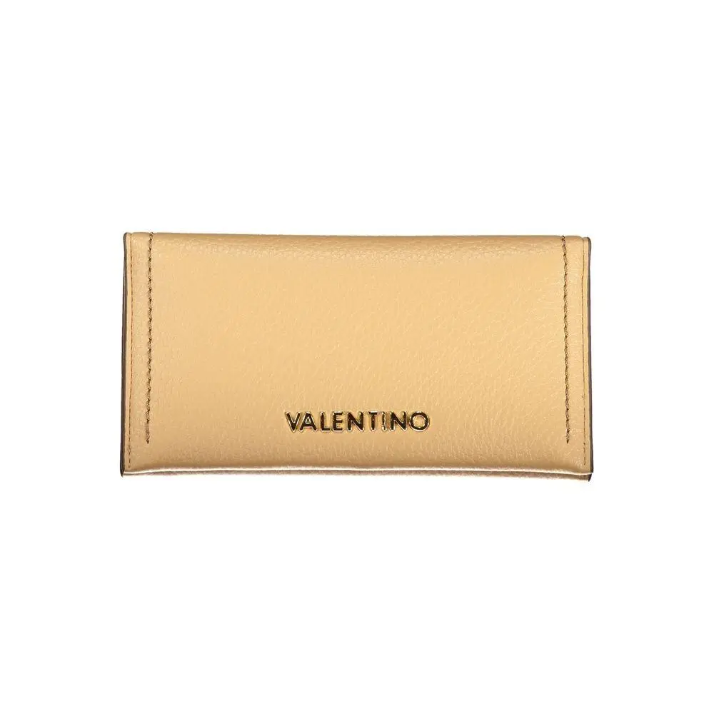 Mario Valentino Beige Polyurethane Women Wallet - VA-42567