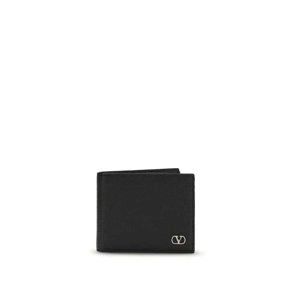 Valentino Garavani Black Calf Leather Bos Taurus Wallet - VA8Y2P0AP3UAG0NOBB