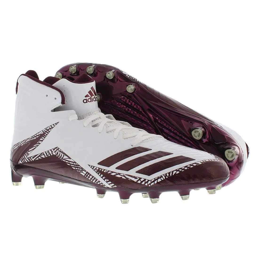 Adidas SM Freak x Carbon Mid Ncaa Mens Shoes Size 16 Color: White/maroon - White/Maroon, Main: White