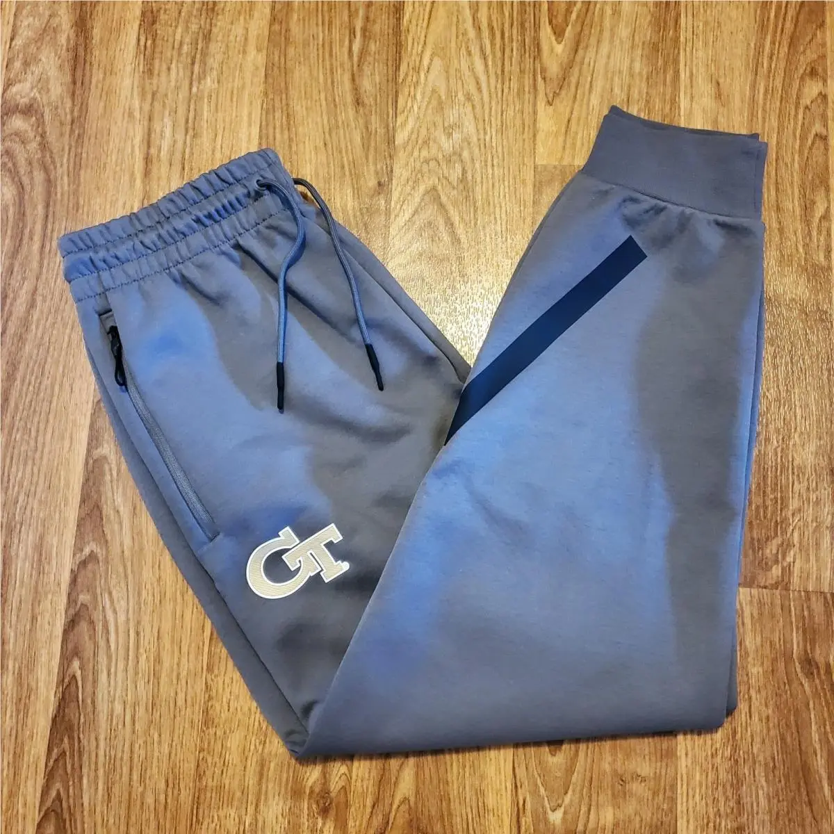 Adidas Georgia Tech Jogger Sweatpants Men Medium Gray Player Exclusive