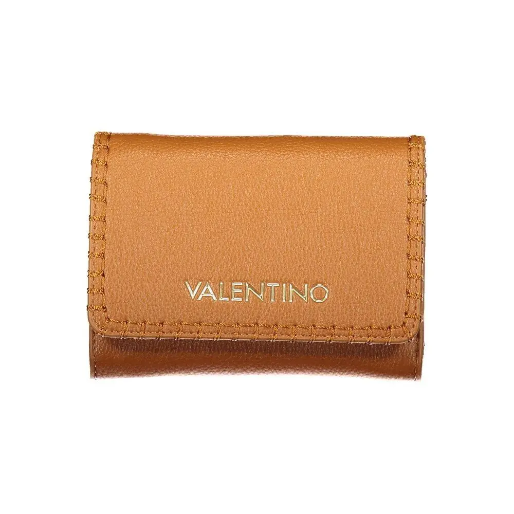 Mario Valentino Brown Polyurethane Womens Wallet - VA-45123
