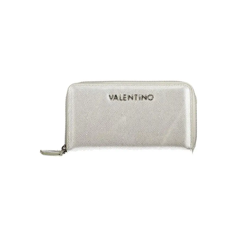 Mario Valentino Silver Polyurethane Womens Wallet