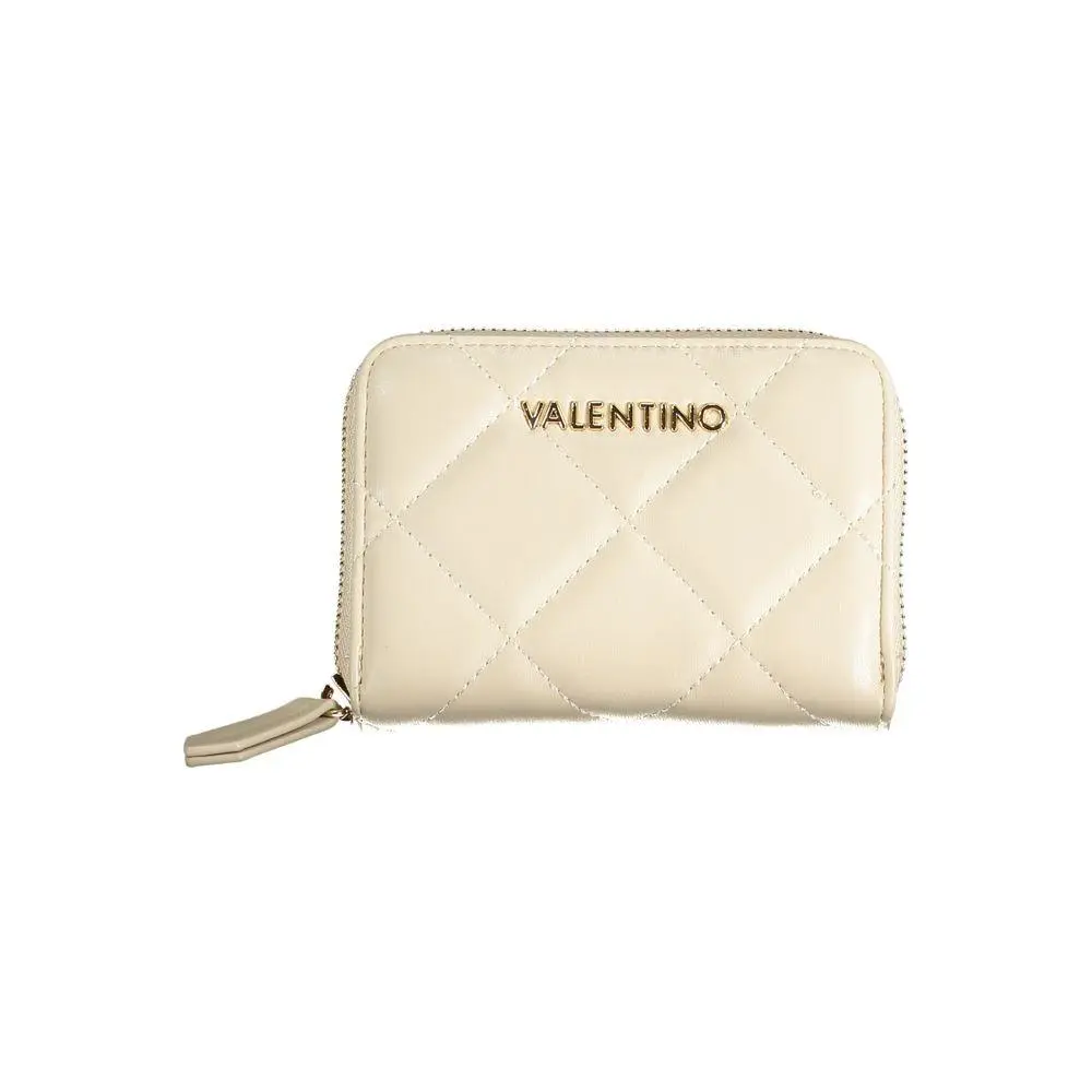 Mario Valentino Beige Polyurethane Women`s Wallet - VA-30000