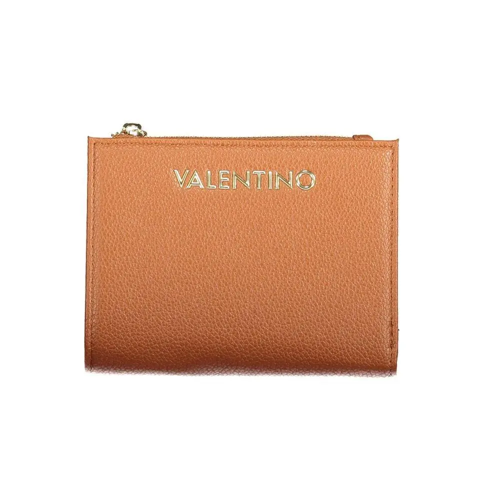 Mario Valentino Brown Polyurethane Women`s Wallet - VA-45124