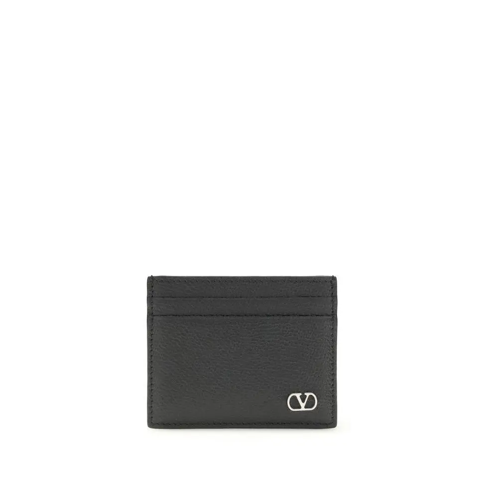 Valentino Garavani Black Calf Leather Bos Taurus Wallet - VA8Y2P0AP4UAG0NOBB