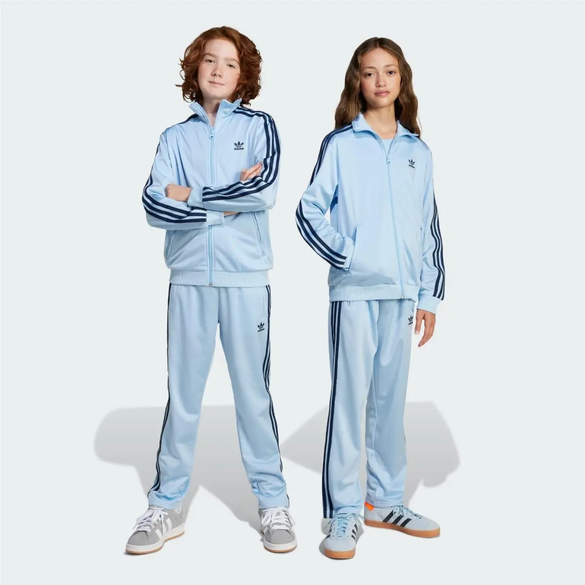 Adidas Adicolor Firebird Track Suit: Jacket Pants JD1621 Blue Kids XL 15-16y