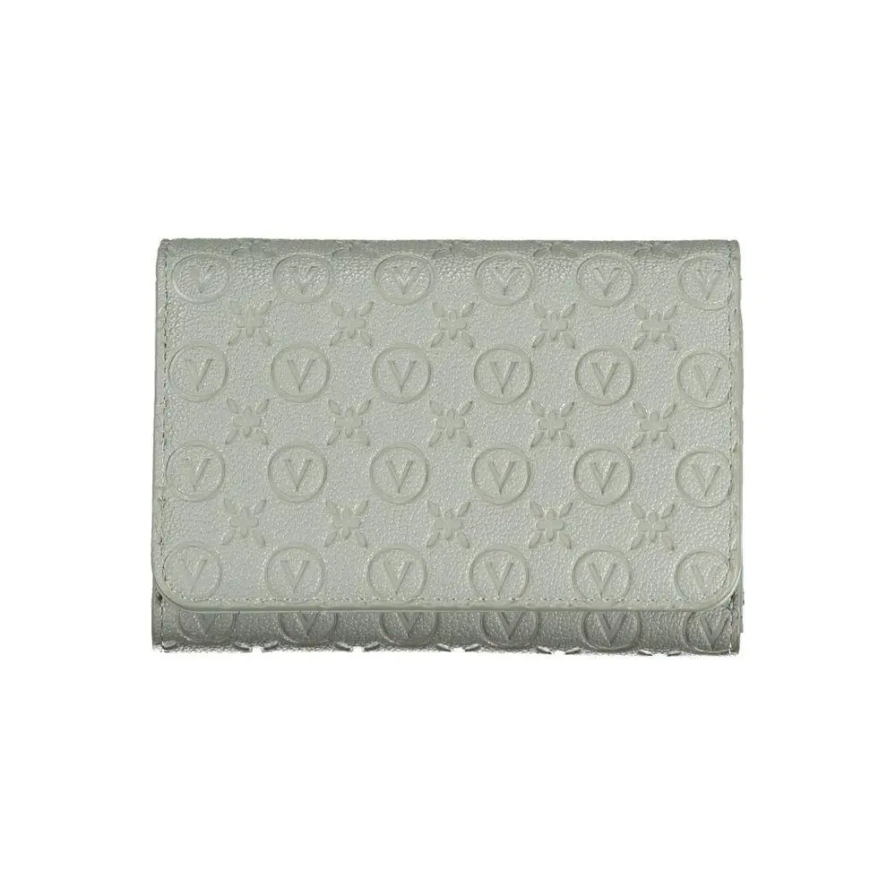 Mario Valentino Gray Polyurethane Women`s Wallet - VA-42074