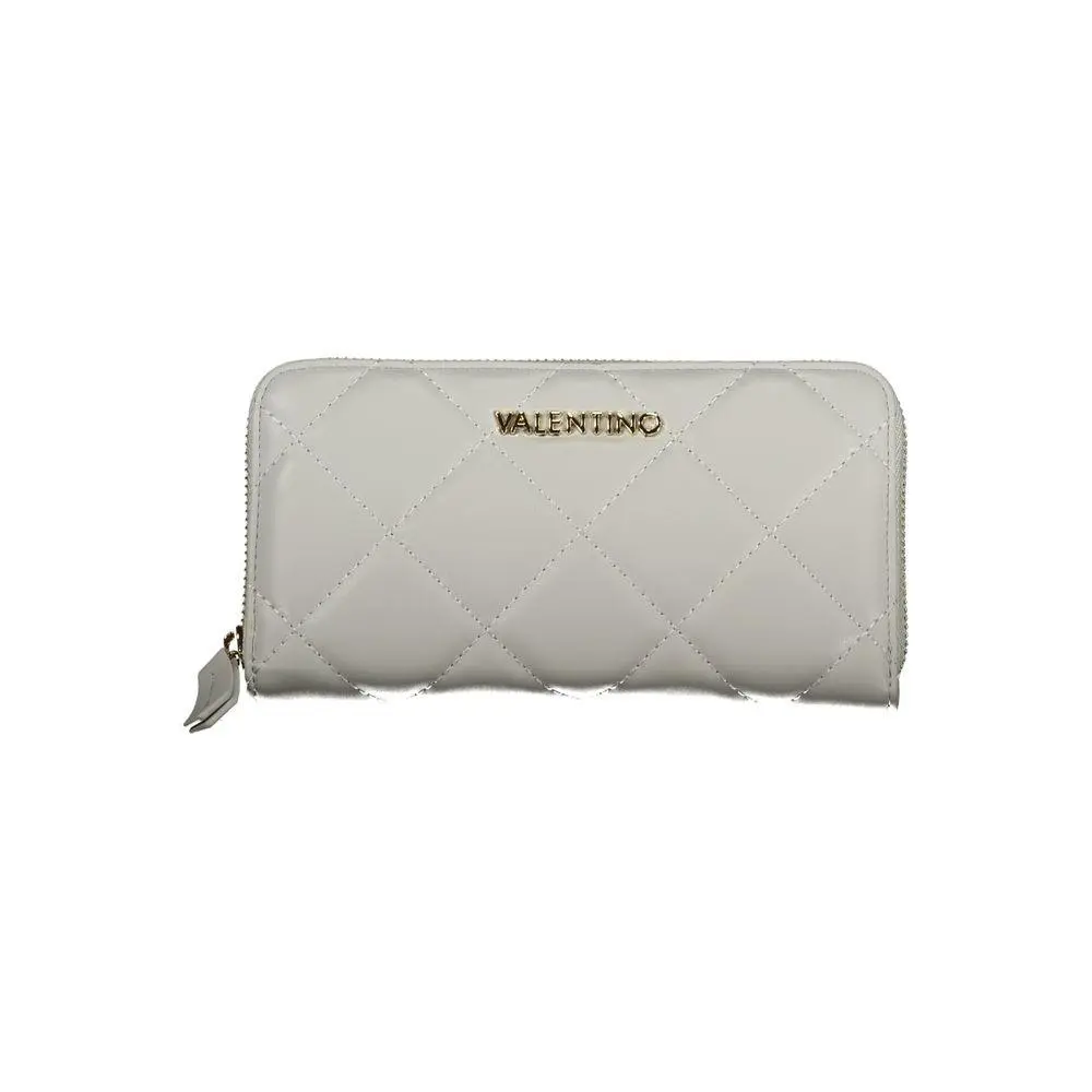 Mario Valentino Grey Polyurethane Women`s Wallet