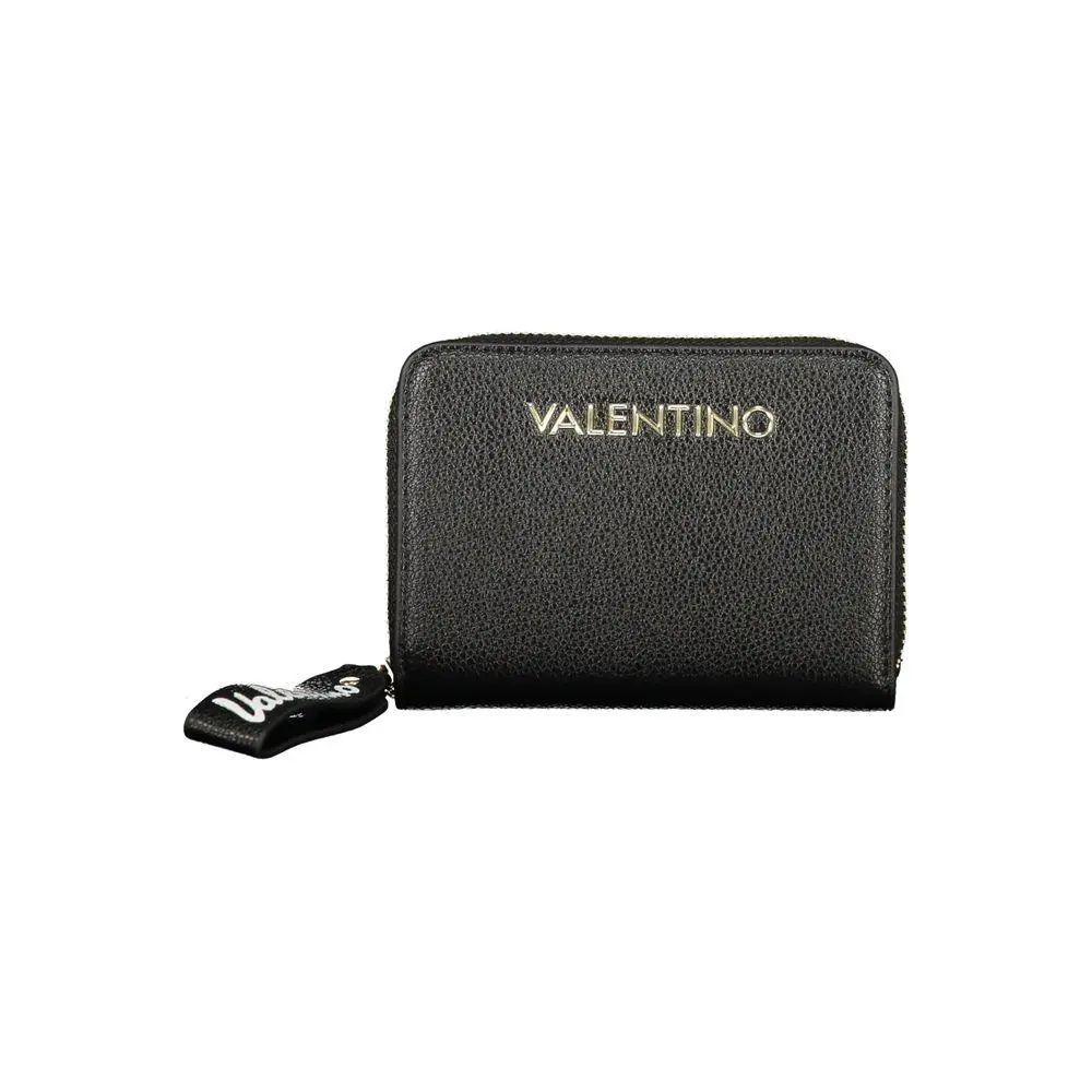 Mario Valentino Nero Polyurethane Women`s Wallet - VA-45875