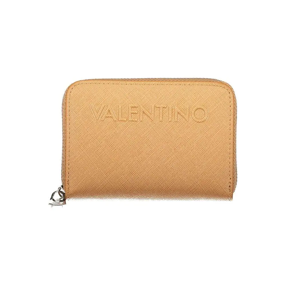 Mario Valentino Brown Polyurethane Women`s Wallet - VA-45873