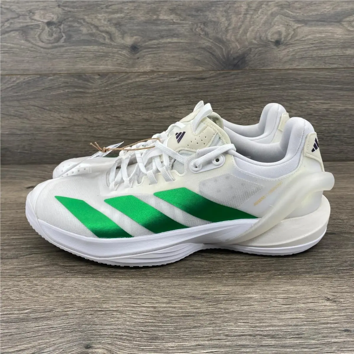 Adidas Adizero Cybersonic Tennis Shoes Mens 10 White Green JP7376 Lightstrike