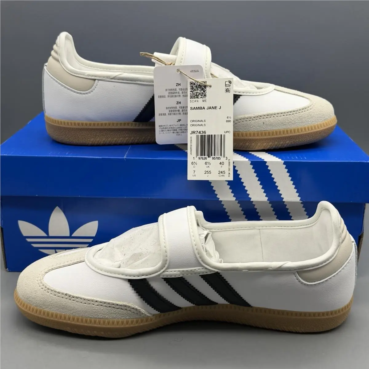 Adidas shoes - adidas Samba Jane - Samba Jane - JR7436 - White (UPC: 0197626957853) 1