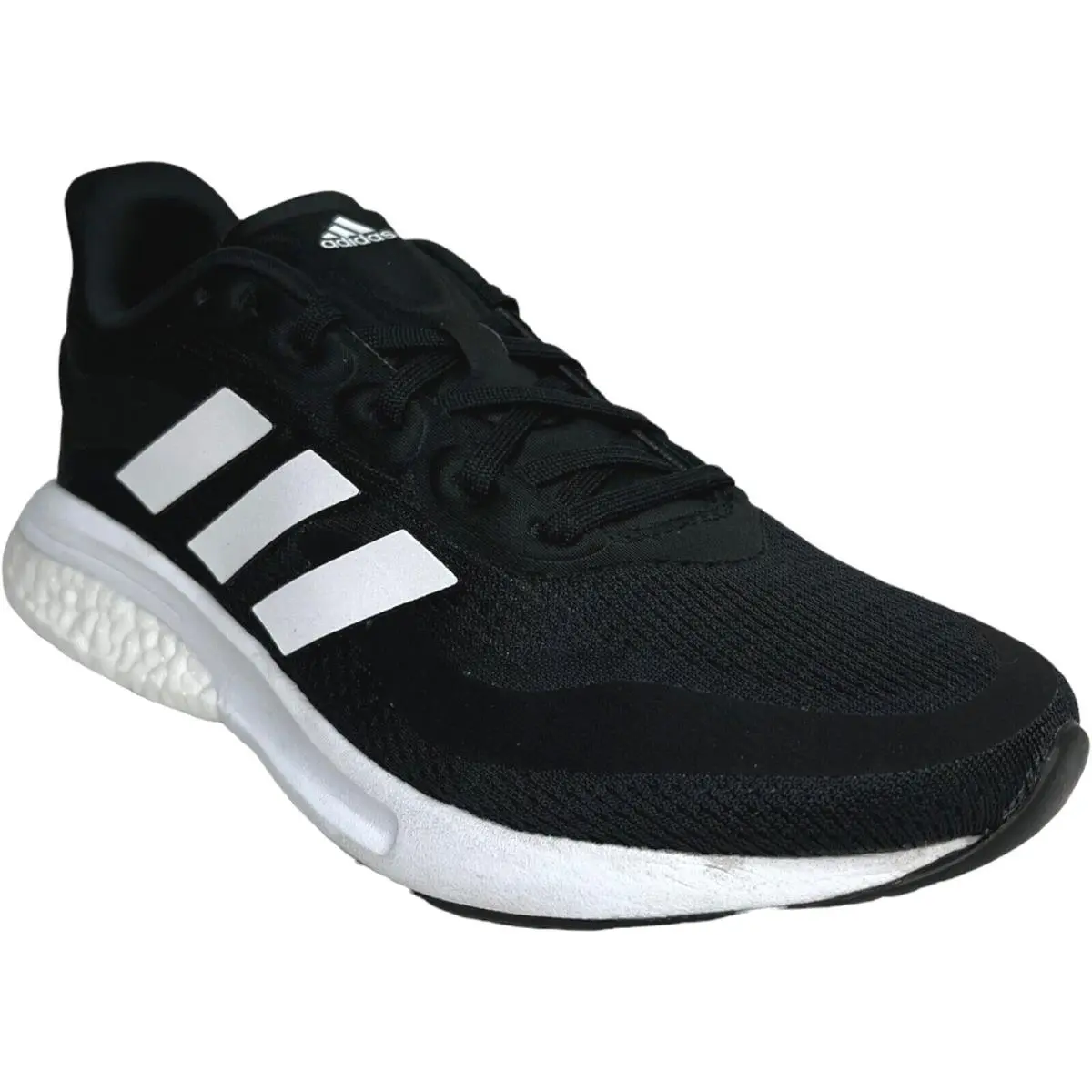Adidas Supernova Youth Boys Running Shoes Size 4 Black-white Lightweight Lace up